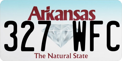 AR license plate 327WFC