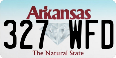 AR license plate 327WFD