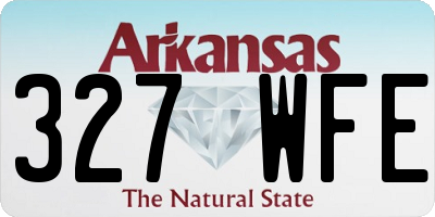 AR license plate 327WFE