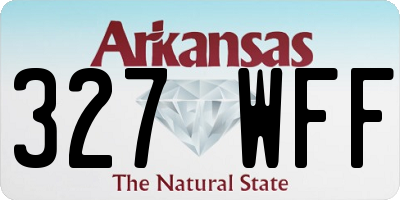 AR license plate 327WFF
