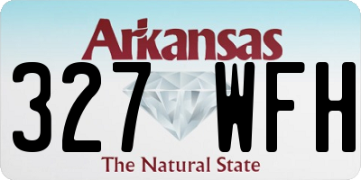 AR license plate 327WFH