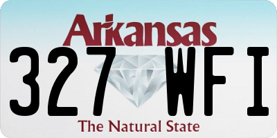 AR license plate 327WFI