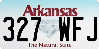 AR license plate 327WFJ