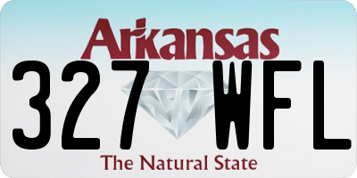 AR license plate 327WFL
