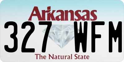 AR license plate 327WFM