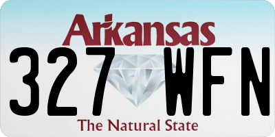 AR license plate 327WFN