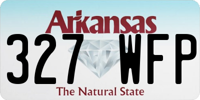 AR license plate 327WFP