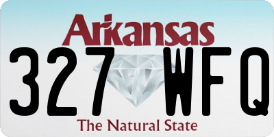 AR license plate 327WFQ