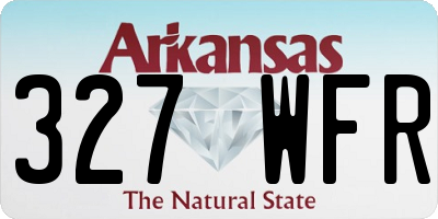 AR license plate 327WFR