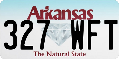 AR license plate 327WFT