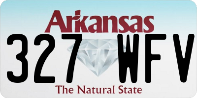 AR license plate 327WFV