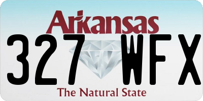 AR license plate 327WFX