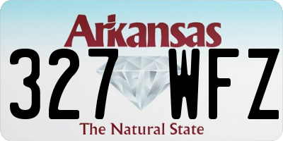 AR license plate 327WFZ