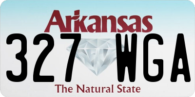 AR license plate 327WGA
