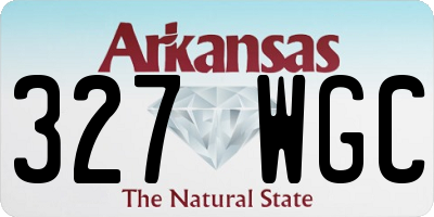 AR license plate 327WGC