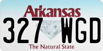 AR license plate 327WGD