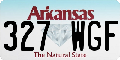AR license plate 327WGF