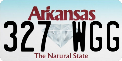 AR license plate 327WGG
