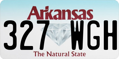AR license plate 327WGH