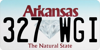 AR license plate 327WGI