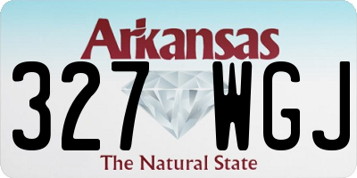 AR license plate 327WGJ