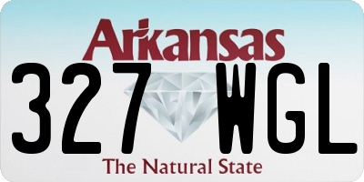 AR license plate 327WGL