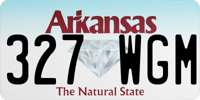 AR license plate 327WGM