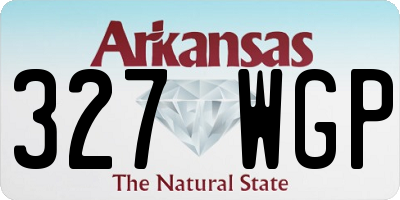 AR license plate 327WGP