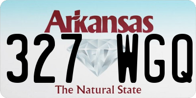 AR license plate 327WGQ
