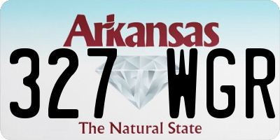 AR license plate 327WGR