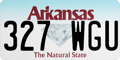 AR license plate 327WGU