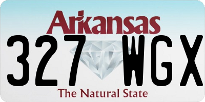 AR license plate 327WGX