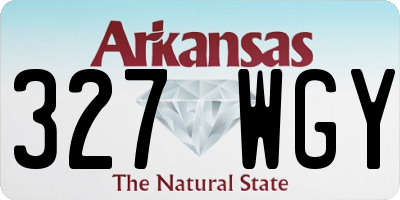 AR license plate 327WGY