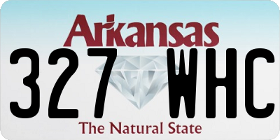 AR license plate 327WHC