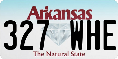AR license plate 327WHE