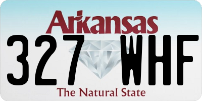 AR license plate 327WHF