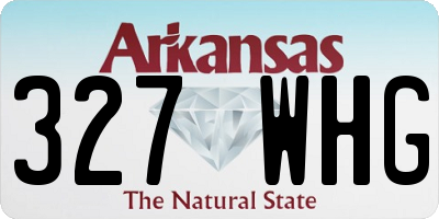 AR license plate 327WHG
