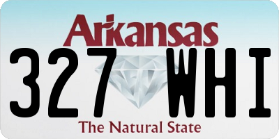 AR license plate 327WHI