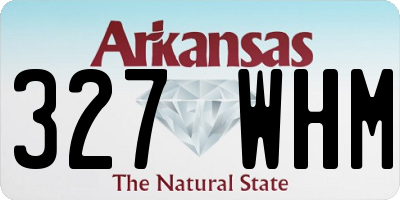 AR license plate 327WHM