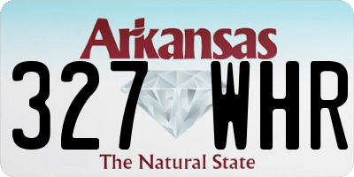 AR license plate 327WHR