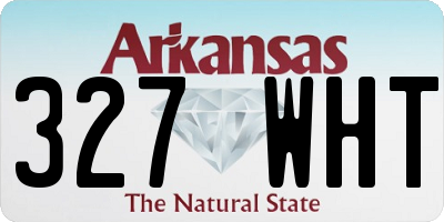 AR license plate 327WHT