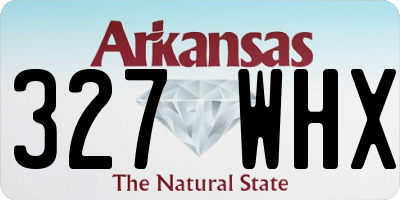 AR license plate 327WHX