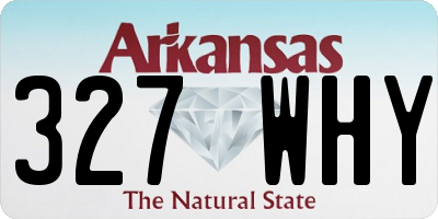 AR license plate 327WHY
