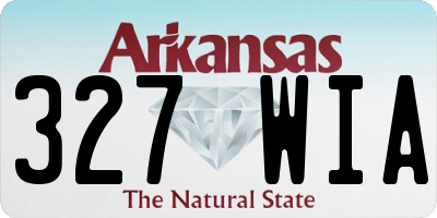 AR license plate 327WIA