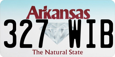AR license plate 327WIB