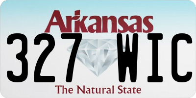 AR license plate 327WIC