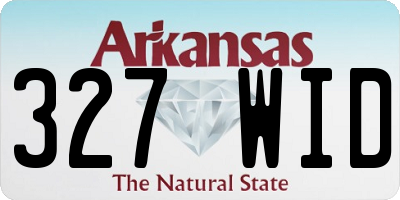AR license plate 327WID