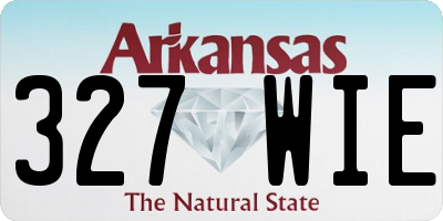 AR license plate 327WIE