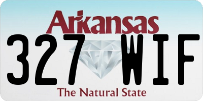 AR license plate 327WIF