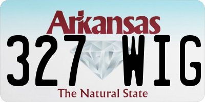 AR license plate 327WIG